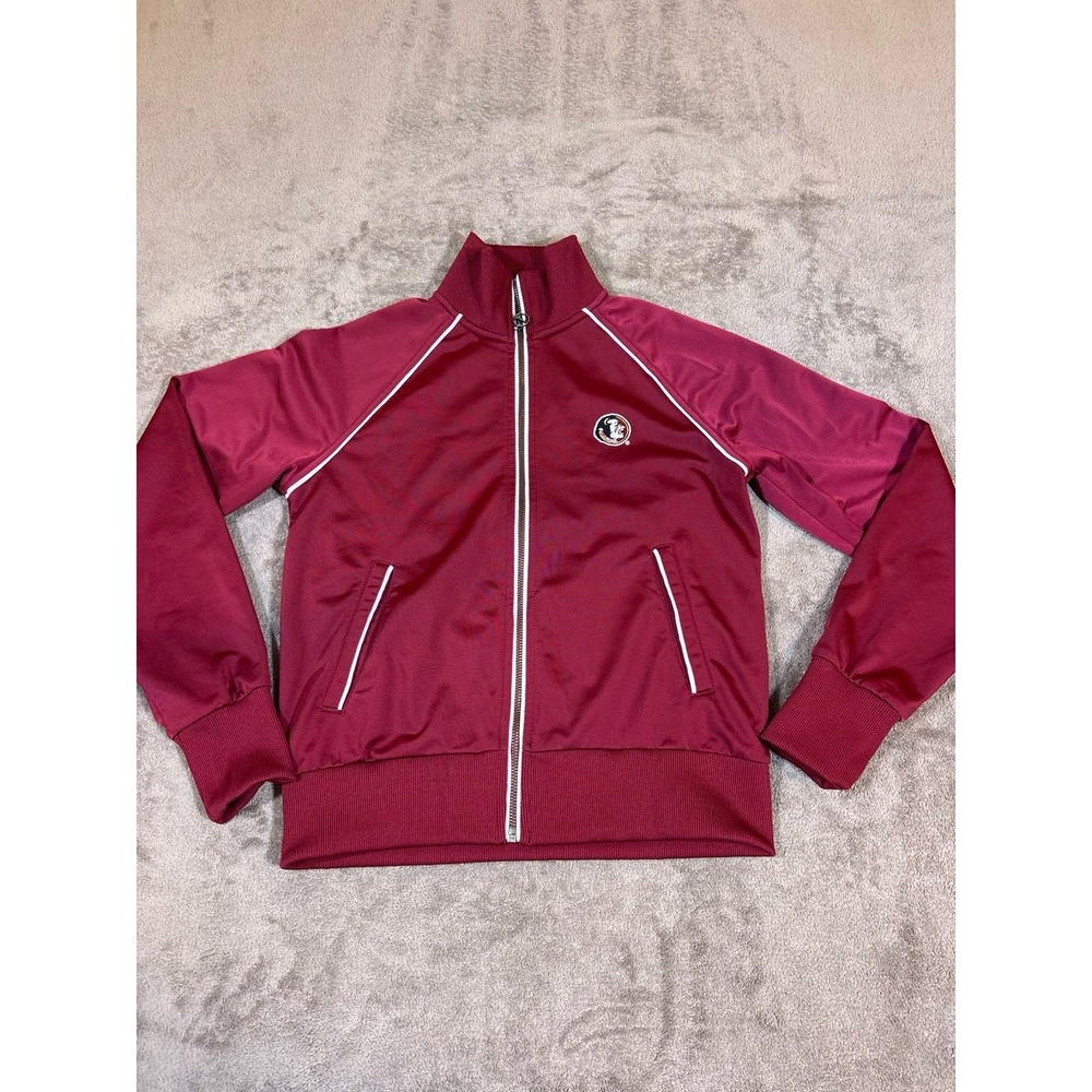 Nike Florida State Seminoles Garnet Bomber Jacket Vintage Logo Womens Small